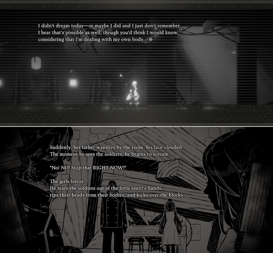 Examples from Character Story of Noelle and EX Story of Gayle